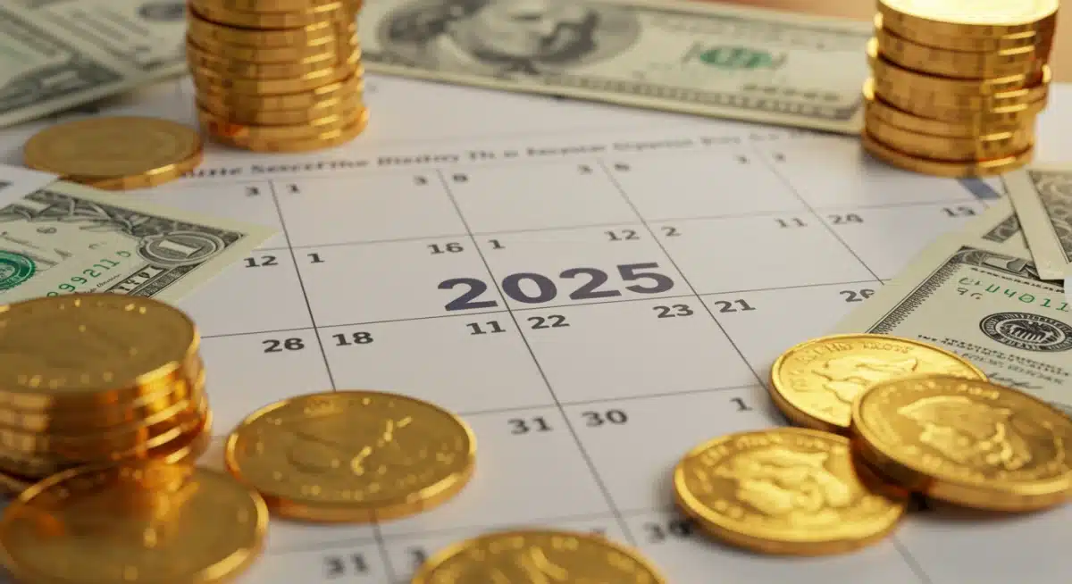 Calendar 2025 with money symbolizing future Social Security planning