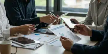 Diverse individuals reviewing 2026 healthcare reform documents and insurance subsidy information.