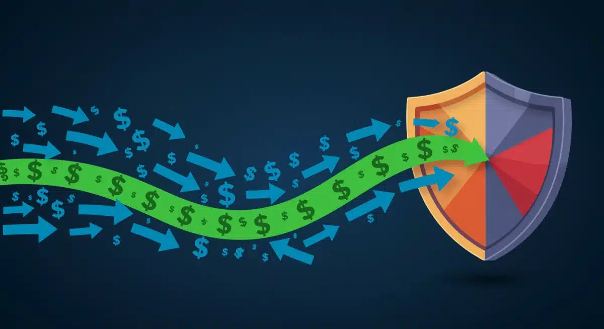 Diagram showing financial assistance reducing health insurance premiums.