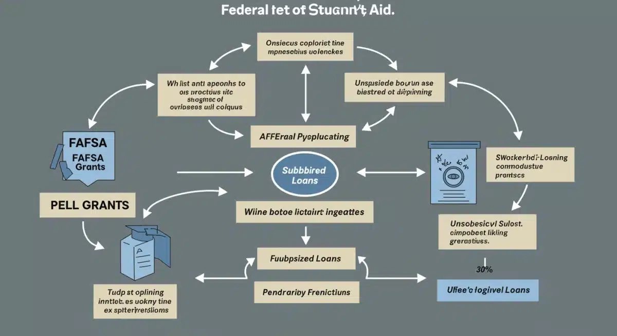 Infographic showing federal student aid pathways and funding changes