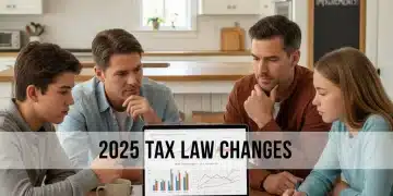 Family reviewing 2026 tax deduction strategies on a laptop