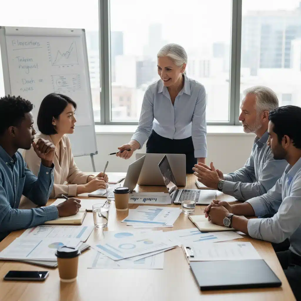 Financial advisor explaining tax optimization strategies to a diverse group of investors